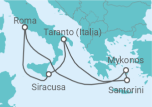 Itinerario della crociera Italia, Grecia - MSC Crociere