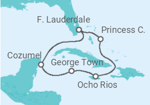 Itinerario della crociera Giamaica, Isole Cayman, Messico - Princess Cruises
