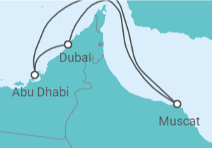 Itinerario della crociera Capodanno a Dubai - Costa Crociere