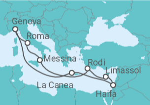 Itinerario della crociera Grecia, Ciproe, Italia - MSC Crociere