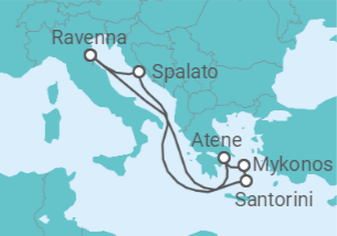 Itinerario della crociera Grecia, Croazia - Royal Caribbean