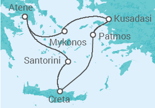 Itinerario della crociera Grecia, Turchia - Celestyal Cruises