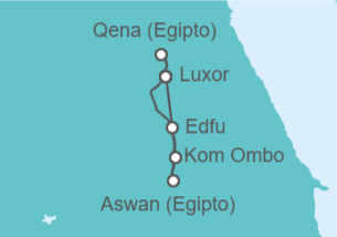 Itinerario della crociera Luxor - Amadahlia - AmaWaterways