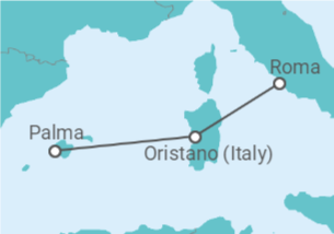 Itinerario della crociera Italia, Isole Baleari - Costa Crociere