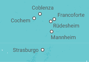 Itinerario della crociera Crociera su 3 fiumi: Reno, Mosella e Meno - CroisiEurope