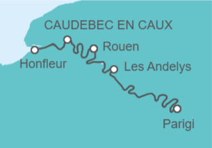 Itinerario della crociera Le tappe più belle della valle del Senna - CroisiEurope