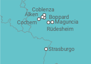 Itinerario della crociera Le valli della Mosella e del Reno - CroisiEurope
