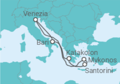 Itinerario della crociera Italia, Grecia - Costa Crociere