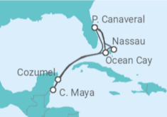 Itinerario della crociera Messico, Stati Uniti, Bahamas - MSC Crociere