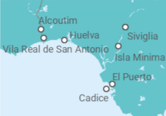 Itinerario della crociera Crucero por los encantos de Andalucía y Algarve - CroisiEurope