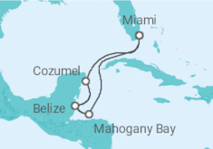 Itinerario della crociera Belize, Messico - Carnival Cruise Line