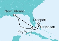 Itinerario della crociera Stati Uniti, Bahamas - Carnival Cruise Line