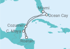 Itinerario della crociera Messico, Honduras - MSC Crociere