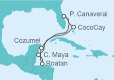 Itinerario della crociera Messico, Honduras - Royal Caribbean