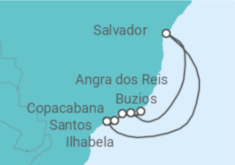 Itinerario della crociera Capodanno a Copacabana - MSC Crociere