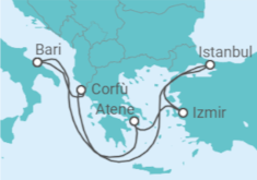 Itinerario della crociera Grecia, Italia, Turchia - MSC Crociere