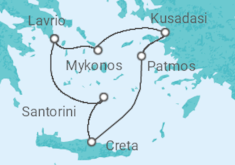 Itinerario della crociera Grecia, Turchia - Celestyal Cruises