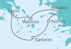 Itinerario della crociera Grecia - Celestyal Cruises