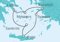 Itinerario della crociera Grecia, Turchia - Celestyal Cruises