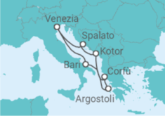 Itinerario della crociera Italia, Grecia, Montenegro, Croazia - Costa Crociere