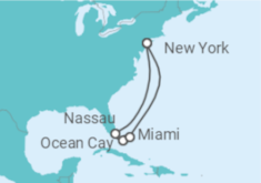 Itinerario della crociera Stati Uniti, Bahamas - MSC Crociere