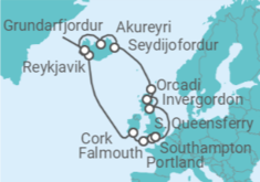 Itinerario della crociera Regno Unito, Islanda - Princess Cruises