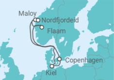 Itinerario della crociera Danimarca, Norvegia - MSC Crociere