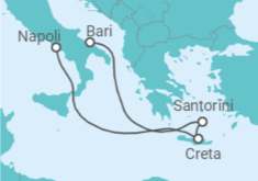 Itinerario della crociera Grecia - MSC Crociere