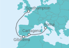 Itinerario della crociera Regno Unito - Cunard
