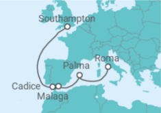 Itinerario della crociera Spagna - Cunard