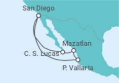 Itinerario della crociera Messico - Holland America Line
