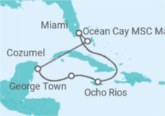 Itinerario della crociera Giamaica, Isole Cayman, Messico - MSC Crociere