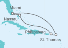 Itinerario della crociera Sint Maarten, Isole Vergini statunitensi, Bahamas - Royal Caribbean