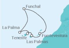 Itinerario della crociera Isole Canarie - MSC Crociere