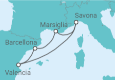 Itinerario della crociera Spagna, Francia - Costa Crociere