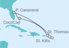 Itinerario della crociera Isole Vergini statunitensi - Royal Caribbean