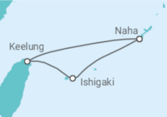 Itinerario della crociera Crociera in Giappone e Taiwán + Hotel a Naha - MSC Crociere