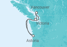 Itinerario della crociera Stati Uniti, Canada - Holland America Line