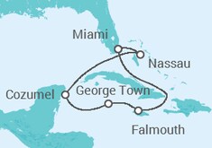 Itinerario della crociera Giamaica, Isole Cayman, Messico, Bahamas - MSC Crociere