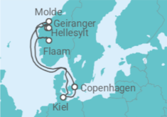 Itinerario della crociera Fiordi Norvegesi - MSC Crociere