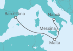 Itinerario della crociera Italia, Malta - MSC Crociere