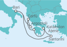 Itinerario della crociera Grecia, Italia - MSC Crociere