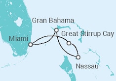 Itinerario della crociera Bahamas - NCL Norwegian Cruise Line