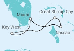 Itinerario della crociera Stati Uniti, Bahamas - NCL Norwegian Cruise Line