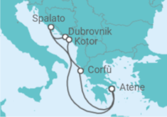 Itinerario della crociera Croazia, Montenegro, Grecia - Virgin Voyages