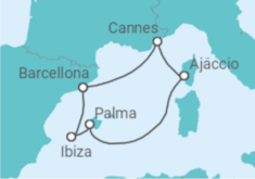 Itinerario della crociera Francia, Spagna - Virgin Voyages