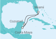 Itinerario della crociera Messico - Virgin Voyages