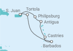 Itinerario della crociera Isole Vergini britanniche, Barbados, Santa Lucia, Antigua E Barbuda, Sint Maarten - Virgin Voyages