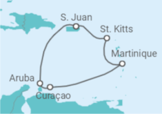 Itinerario della crociera Aruba, Curaçao, Martinica - Virgin Voyages