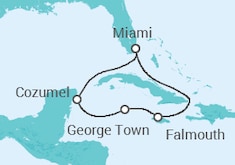 Itinerario della crociera Giamaica, Isole Cayman, Messico - Carnival Cruise Line